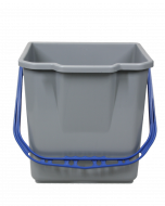 Bucket 18L grey with blue handle