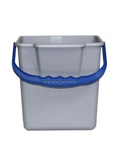 Emmer 6L grijs/blauw