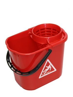 Socket mop bucket 14 L with sieve red 10pcs