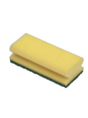 Yellow sponge with grip and green scouring pad 320pcs