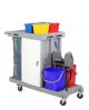 EVO - C4 wet system cleaning trolley with lockable cabinet